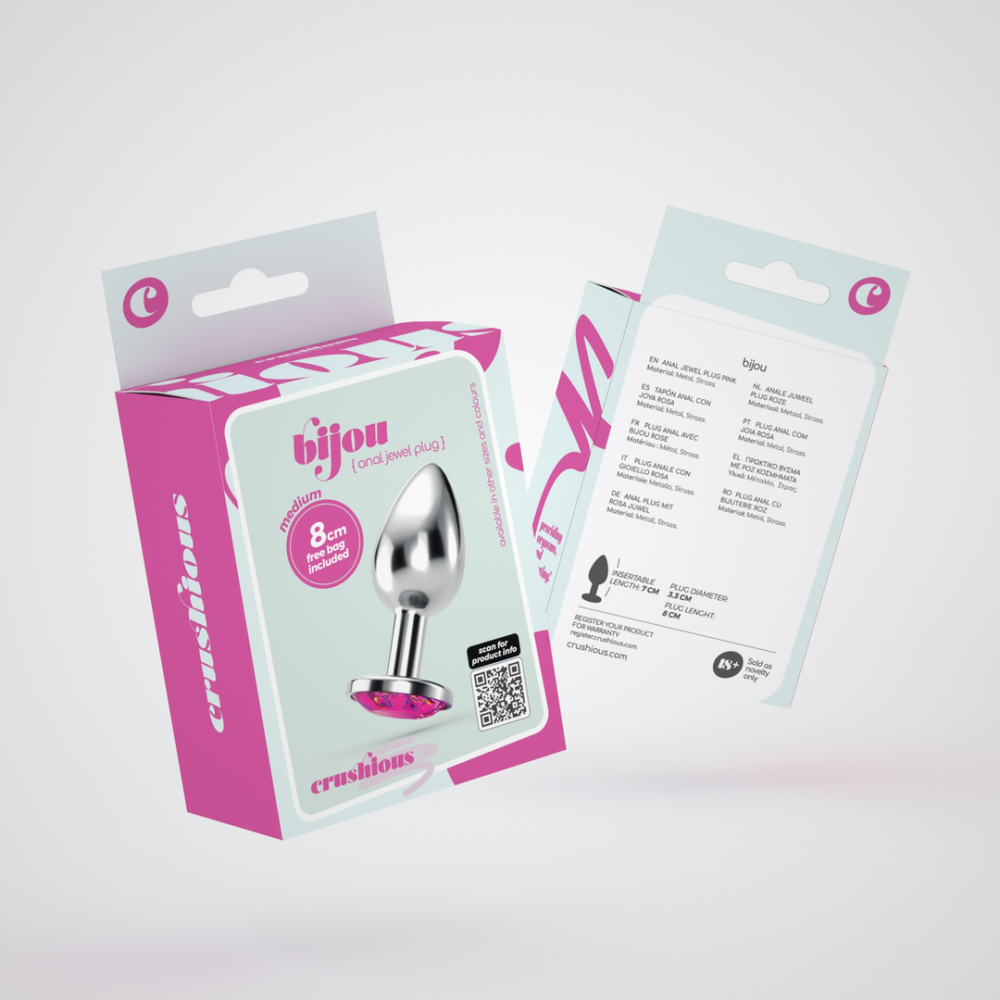 Bijou - Anale Sieraad Plug - Medium - Roze