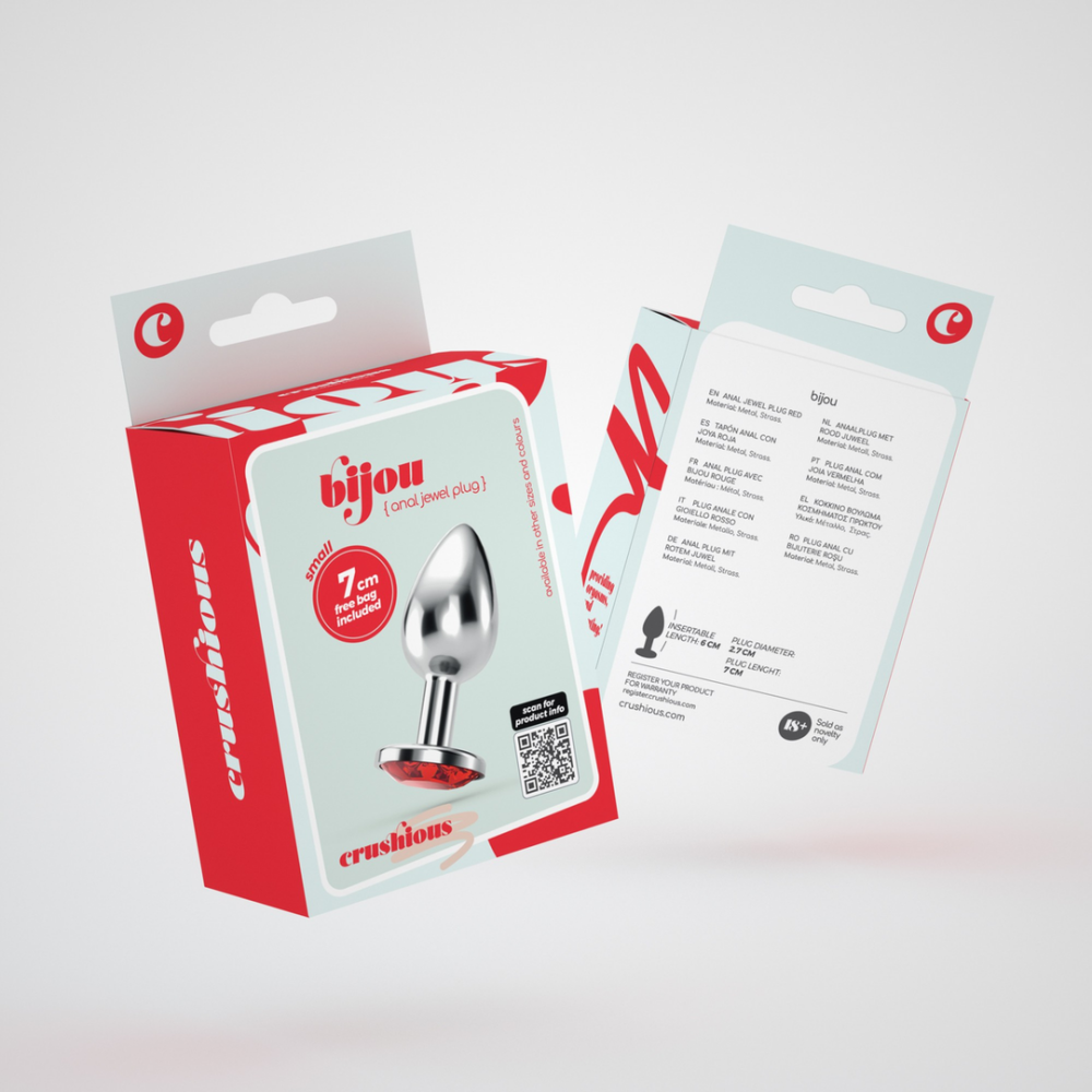 Bijou - Anale Sieraad Plug - Klein - Rood