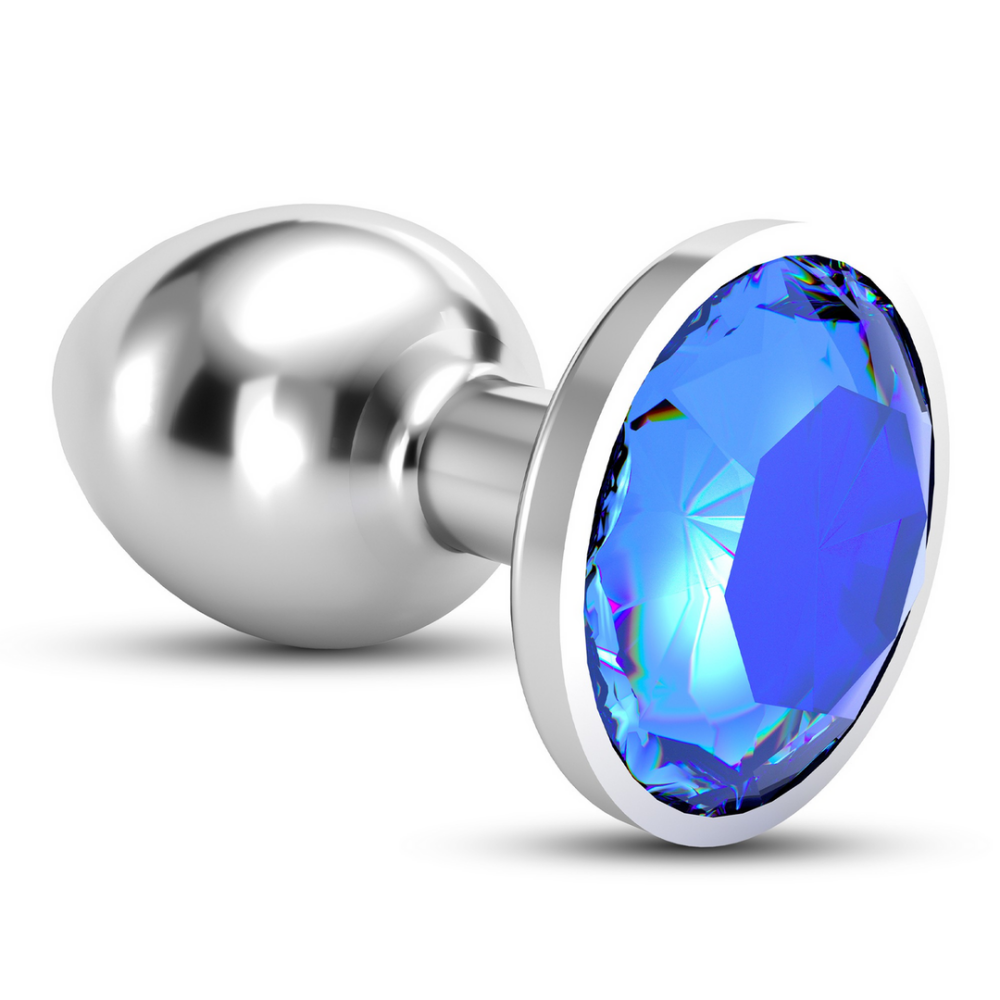 Bijou - Anale Sieraad Plug - Medium - Blauw