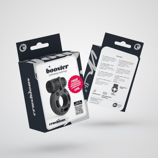 Booster - Cockring met Vibrerende Bullet - Zwart