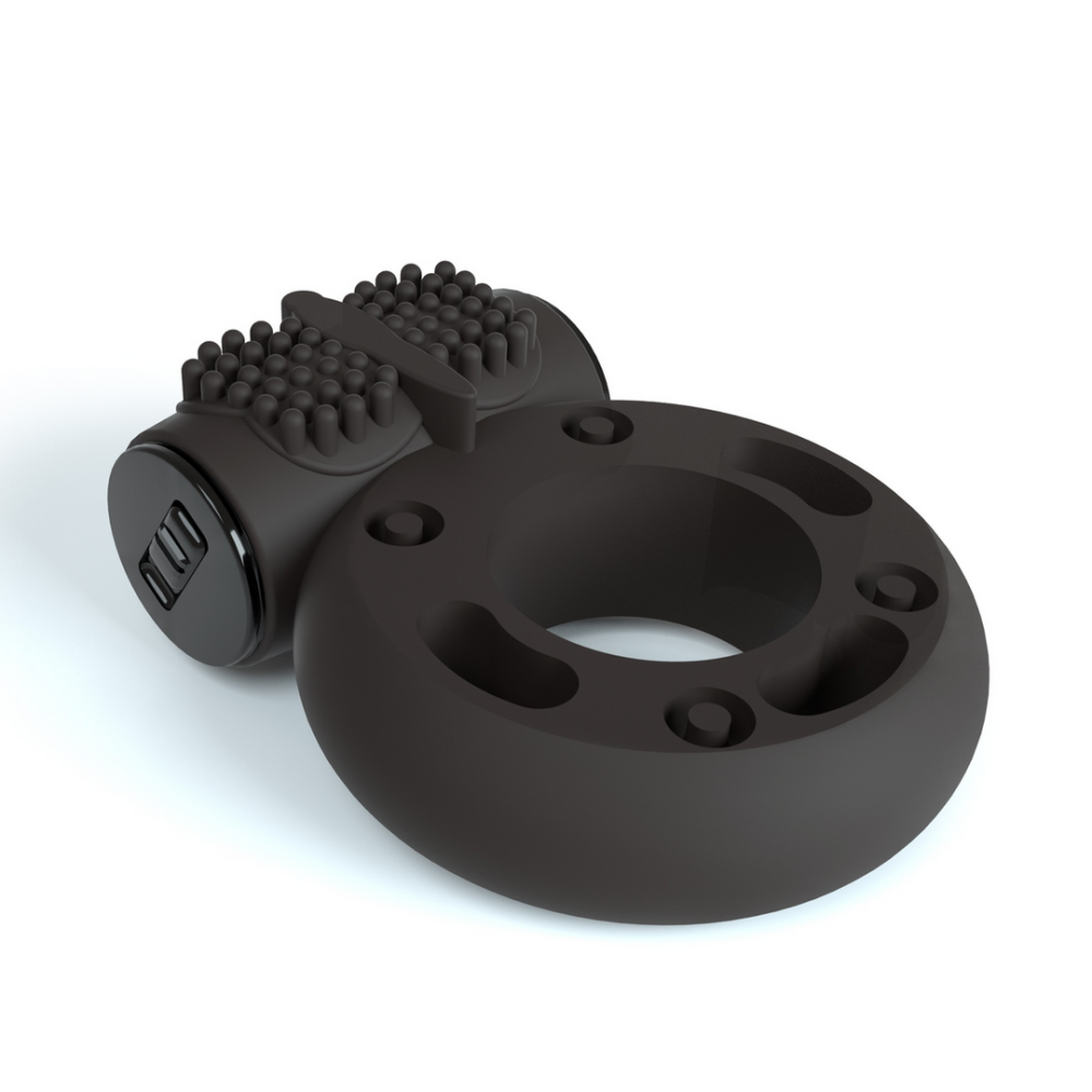 Booster - Cockring met Vibrerende Bullet - Zwart