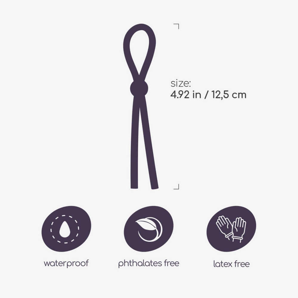 Billy the Ring - Silicone Verstelbare Cockring - Zwart