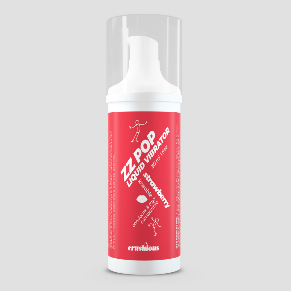 ZZ Pop - Kusbare Vloeibare Vibrator - Aardbei - 1 fl oz / 30 ml