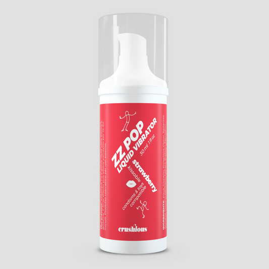 ZZ Pop - Kusbare Vloeibare Vibrator - Aardbei - 1 fl oz / 30 ml