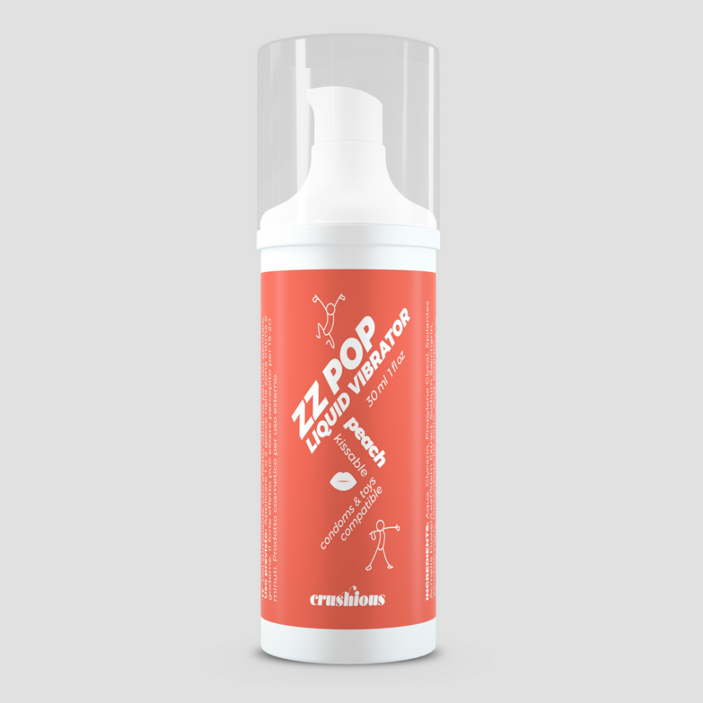 ZZ Pop - Kussbare Vloeibare Vibrator - Perzik - 1 fl oz / 30 ml