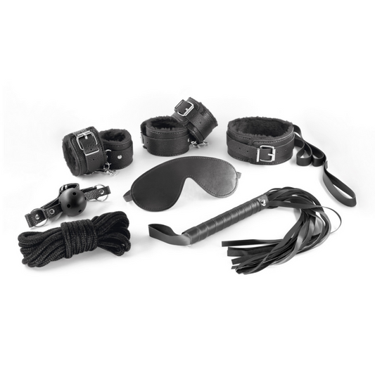 Dungeons and Maidens - 8-delige BDSM Kit - Zwart