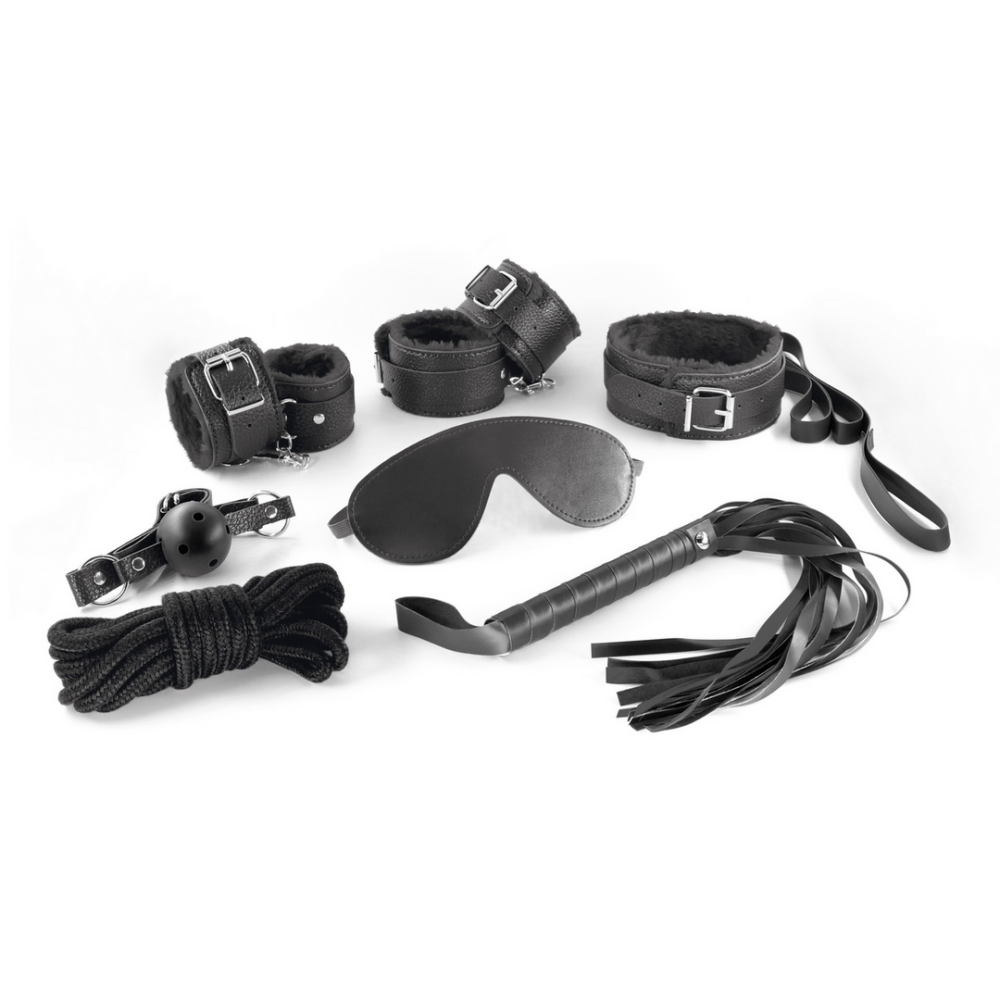 Dungeons and Maidens - 8-delige BDSM Kit - Zwart