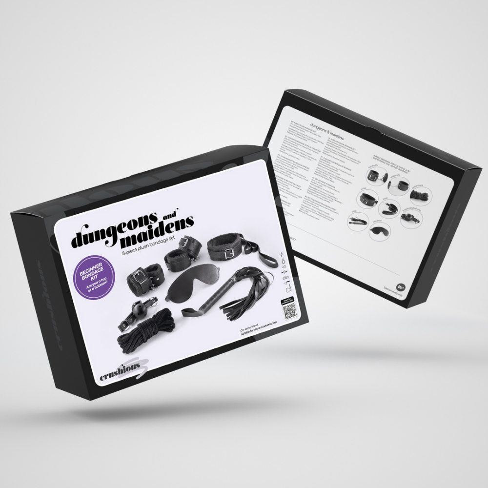Dungeons and Maidens - 8-delige BDSM Kit - Zwart