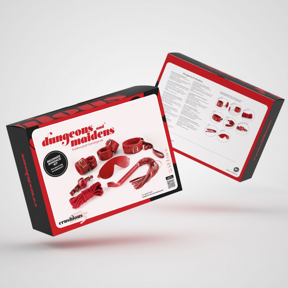 Dungeons and Maidens - 8-delige BDSM Kit - Rood