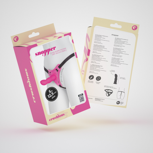 Snapper - Strap-on Harnas met Dildo - Roze