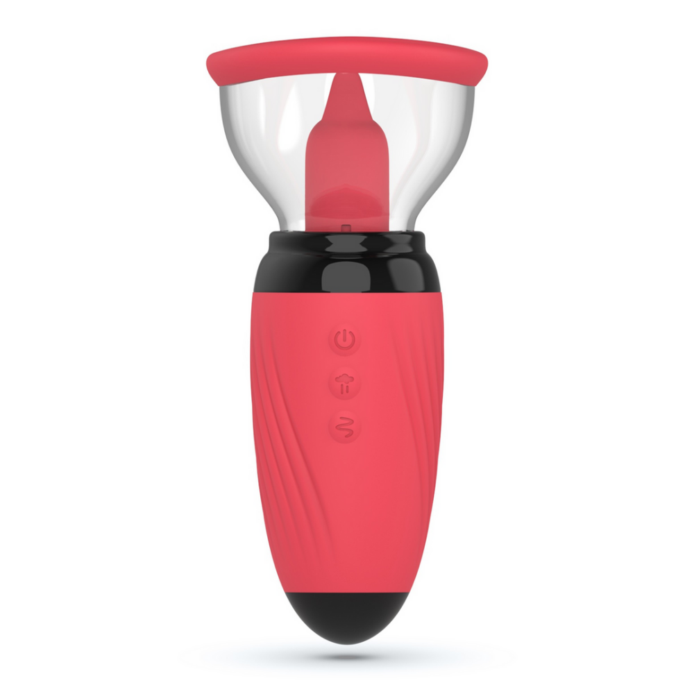 Scarlet - Vibrerende en Zuigende Vulva Pomp - Rood