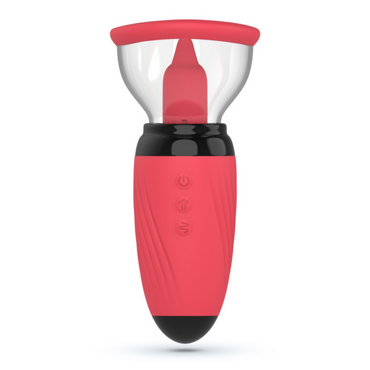 Scarlet - Vibrerende en Zuigende Vulva Pomp - Rood