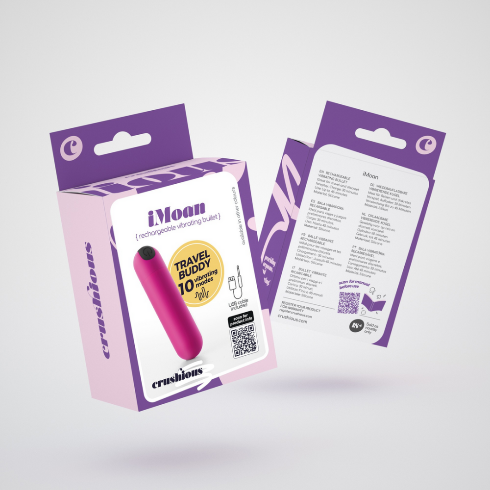 iMoan - Oplaadbare Vibrerende Bullet - Roze