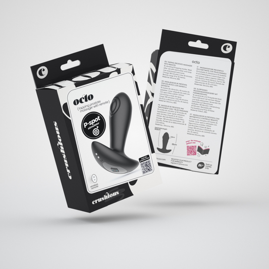 Octo - Tapping Anale Plug met Afstandsbediening - Zwart
