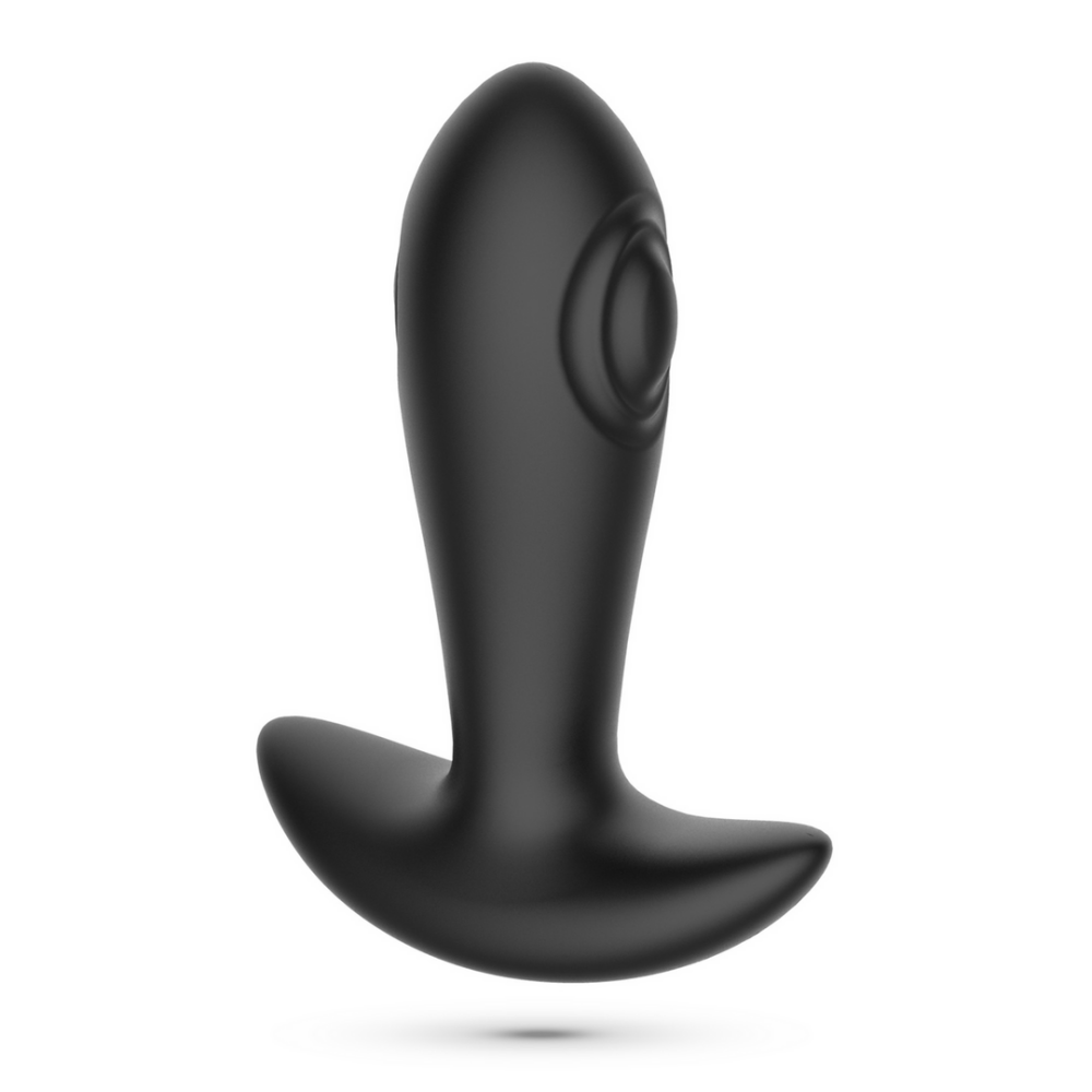 Octo - Tapping Anale Plug met Afstandsbediening - Zwart