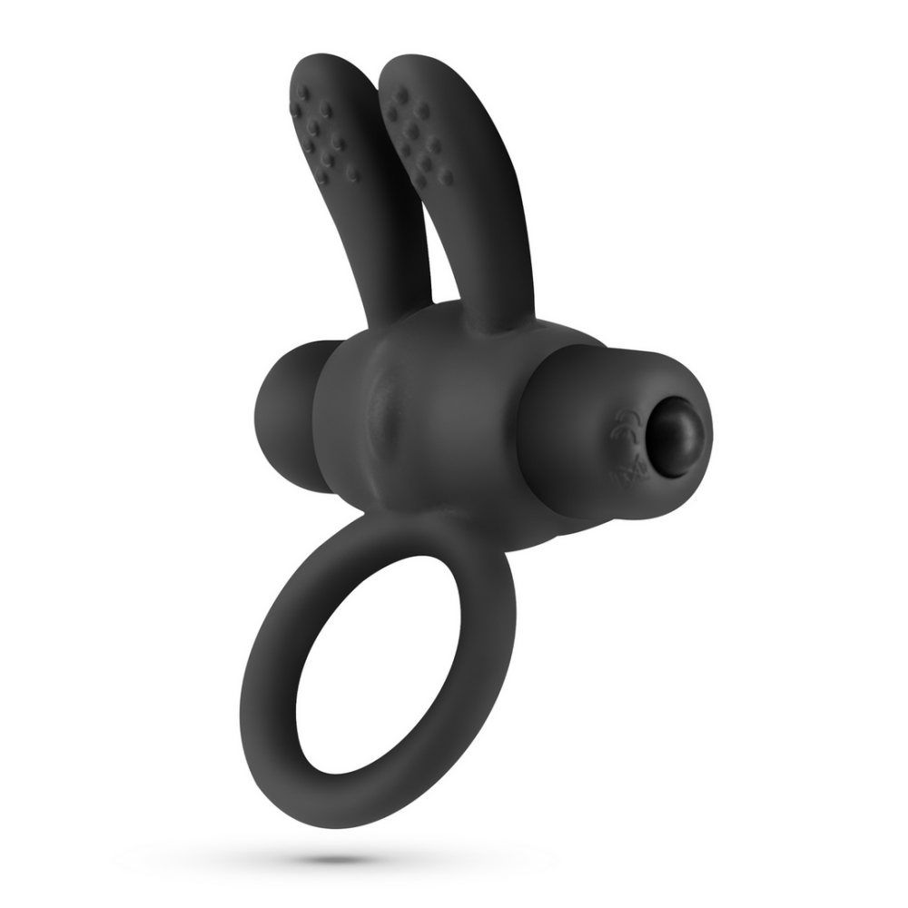 Pluto - Cockring met Vibrerende Bullet - Zwart