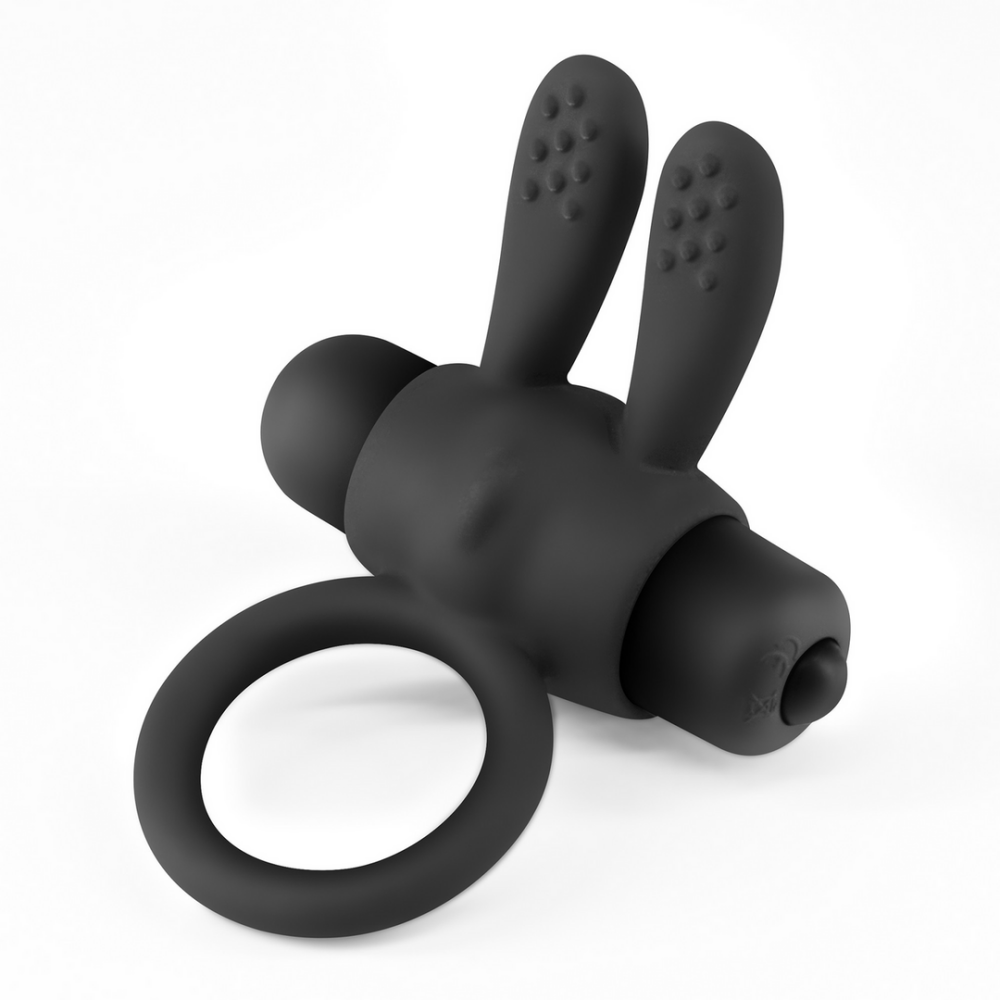 Pluto - Cockring met Vibrerende Bullet - Zwart