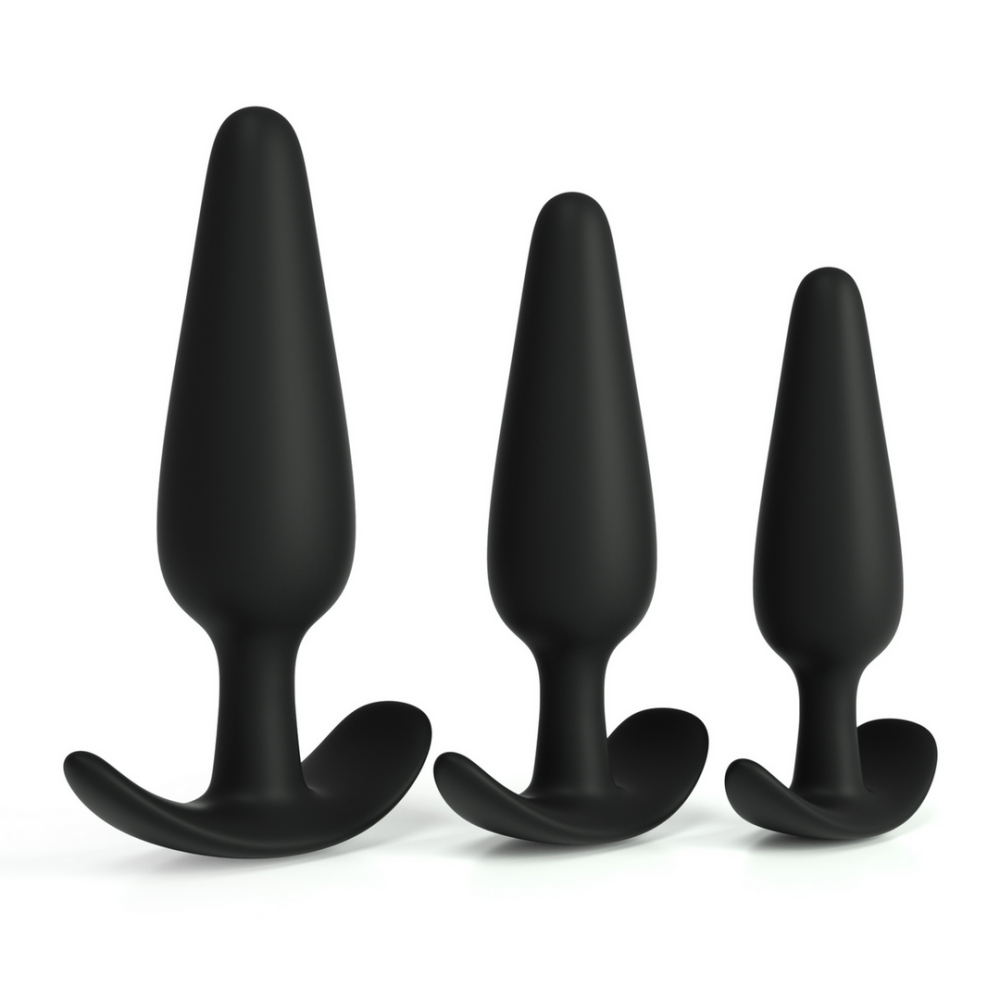 Tic Tac Toe - Anale Plug Trainingsset - Zwart