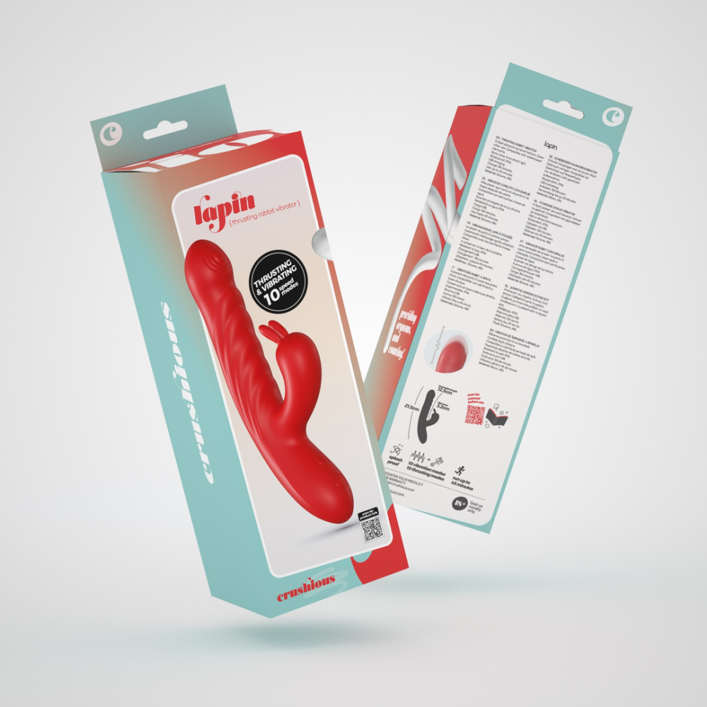 Lapin - Duwende Konijnen Vibrator - Rood