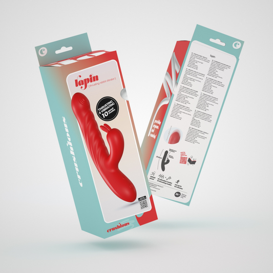 Lapin - Duwende Konijnen Vibrator - Rood