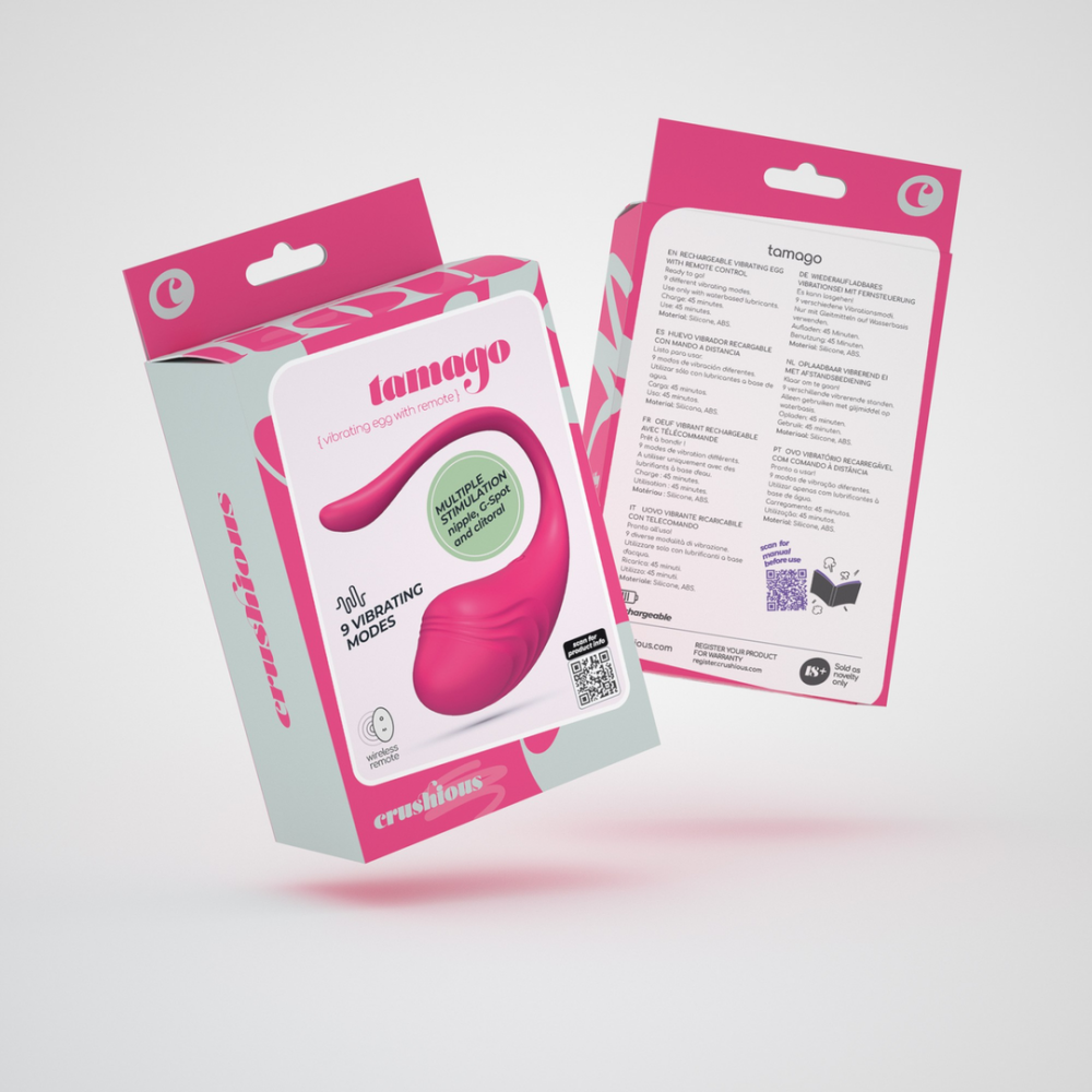 Tamago - Oplaadbaar Vibrerend Ei met Afstandsbediening - Roze