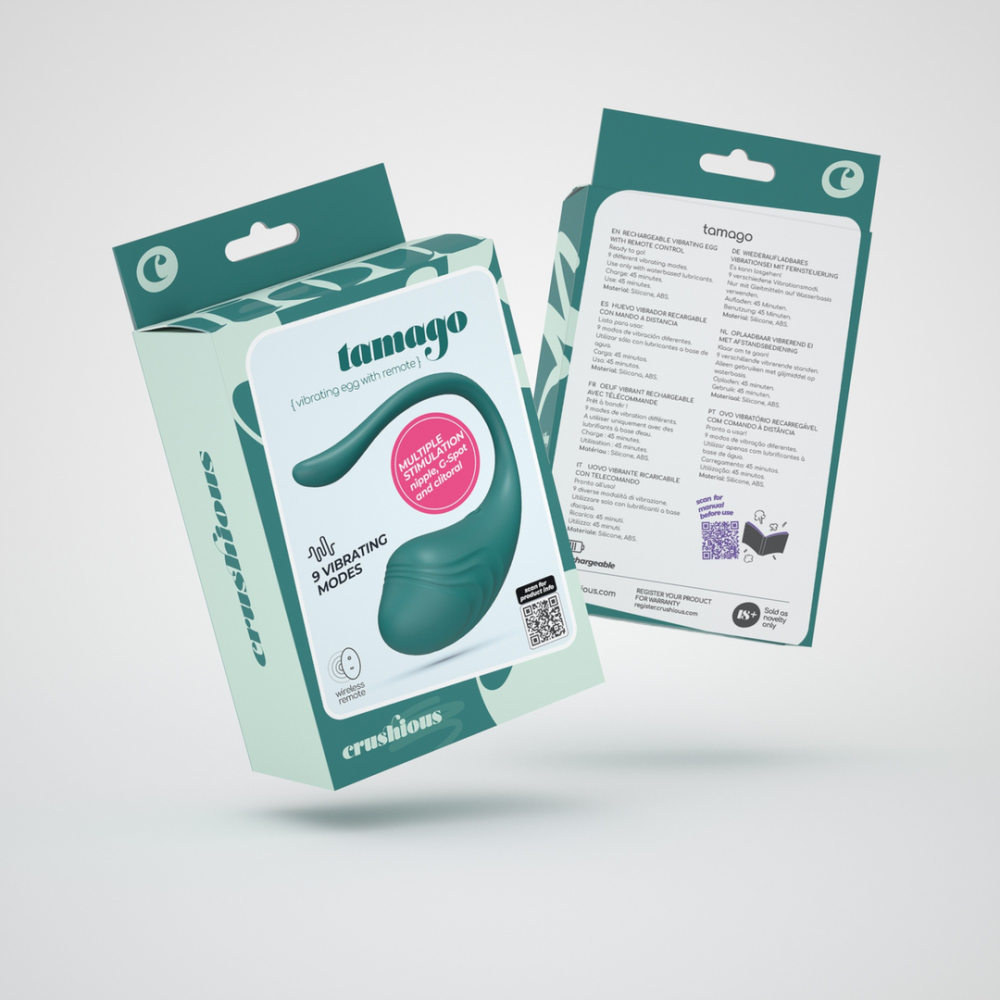 Tamago - Oplaadbaar Vibrerend Ei met Afstandsbediening - Smaragd