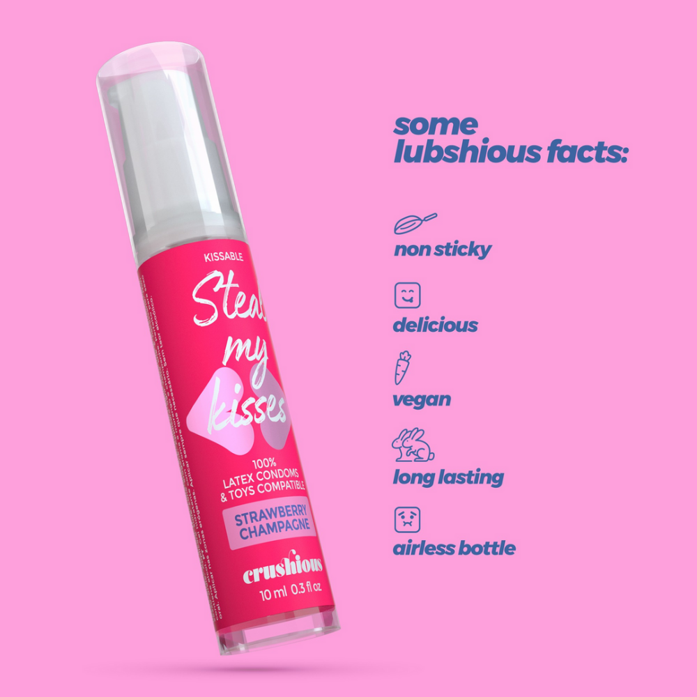 Steal My Kisses - Glijmiddel - Aardbeien Champagne Smaak - 0,3 fl oz / 10 ml