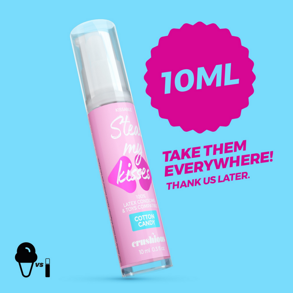 Steal My Kisses - Glijmiddel - Suikerspin Smaak - 0,3 fl oz / 10 ml