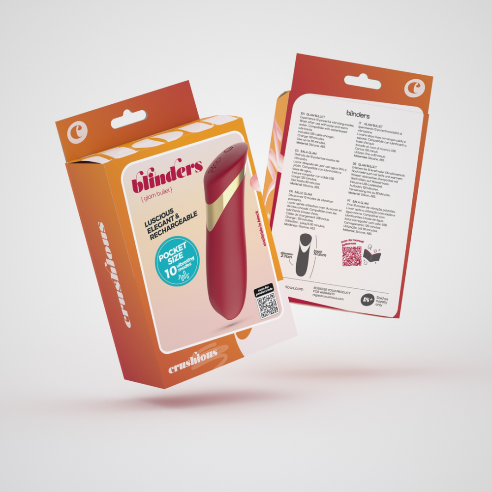 Blinders - Oplaadbare Vibrerende Bullet - Rood