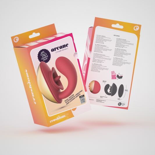 Arcane - Lickende Koppels Vibrator - Rood/Goud