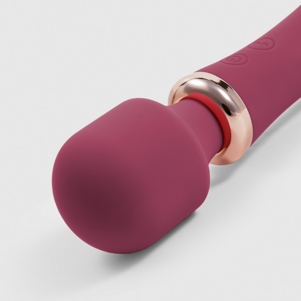 Jinx - Dual Wand Massager met Verwarmingsmodus - Rode Wijn