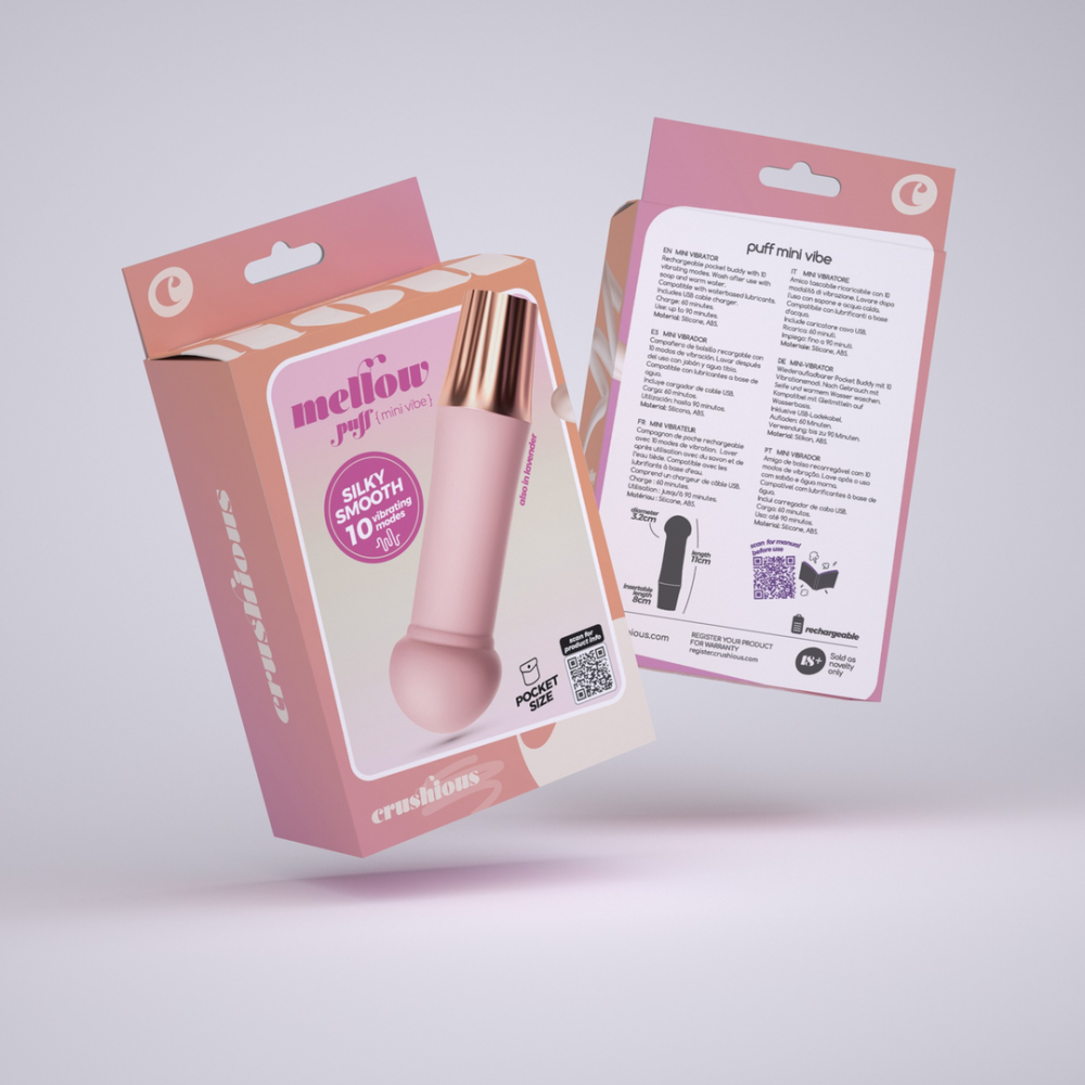 Mellow Puff - Mini Wand Vibrator - Roze