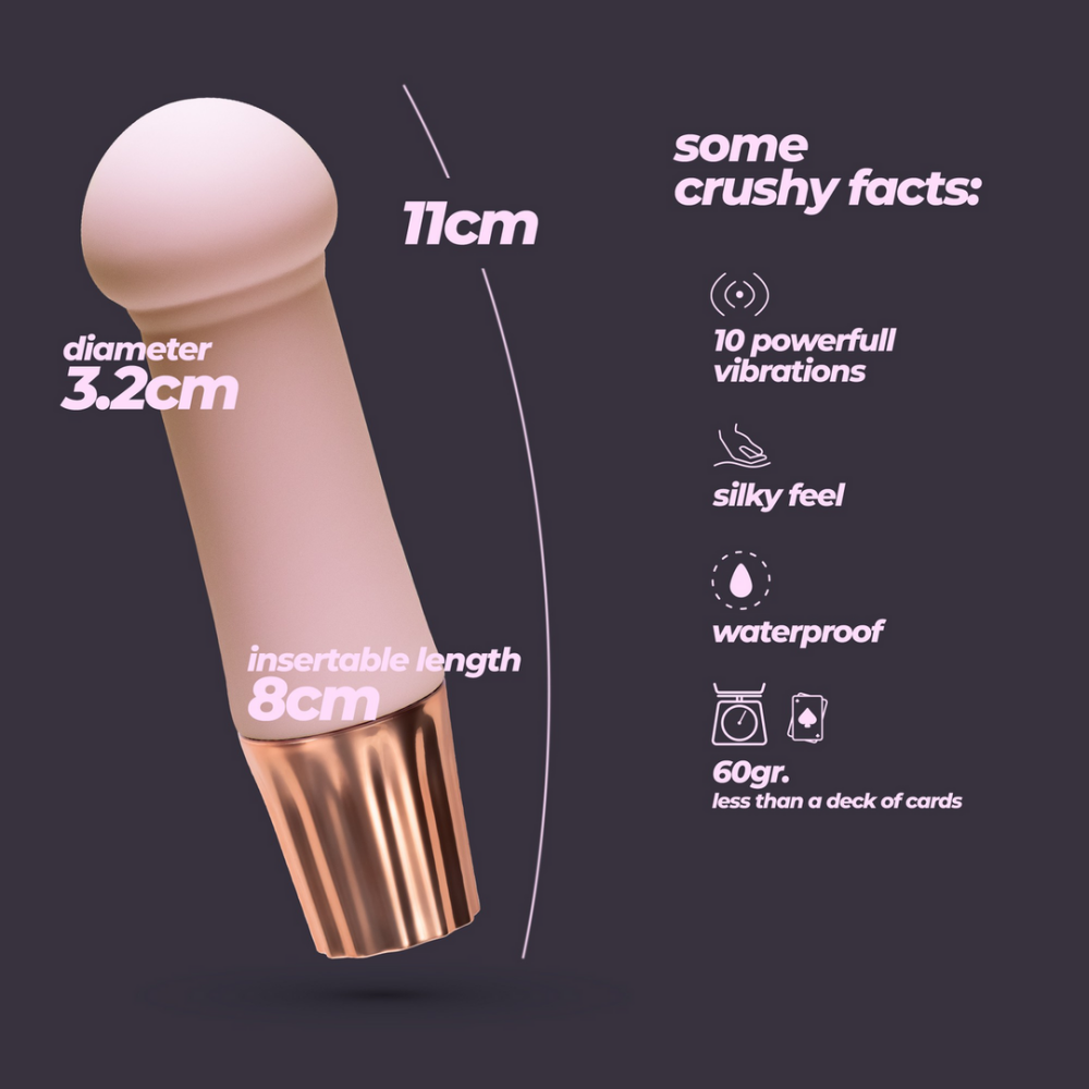 Mellow Puff - Mini Wand Vibrator - Roze