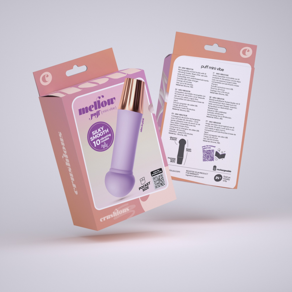 Mellow Puff - Mini Wand Vibrator - Lavendel