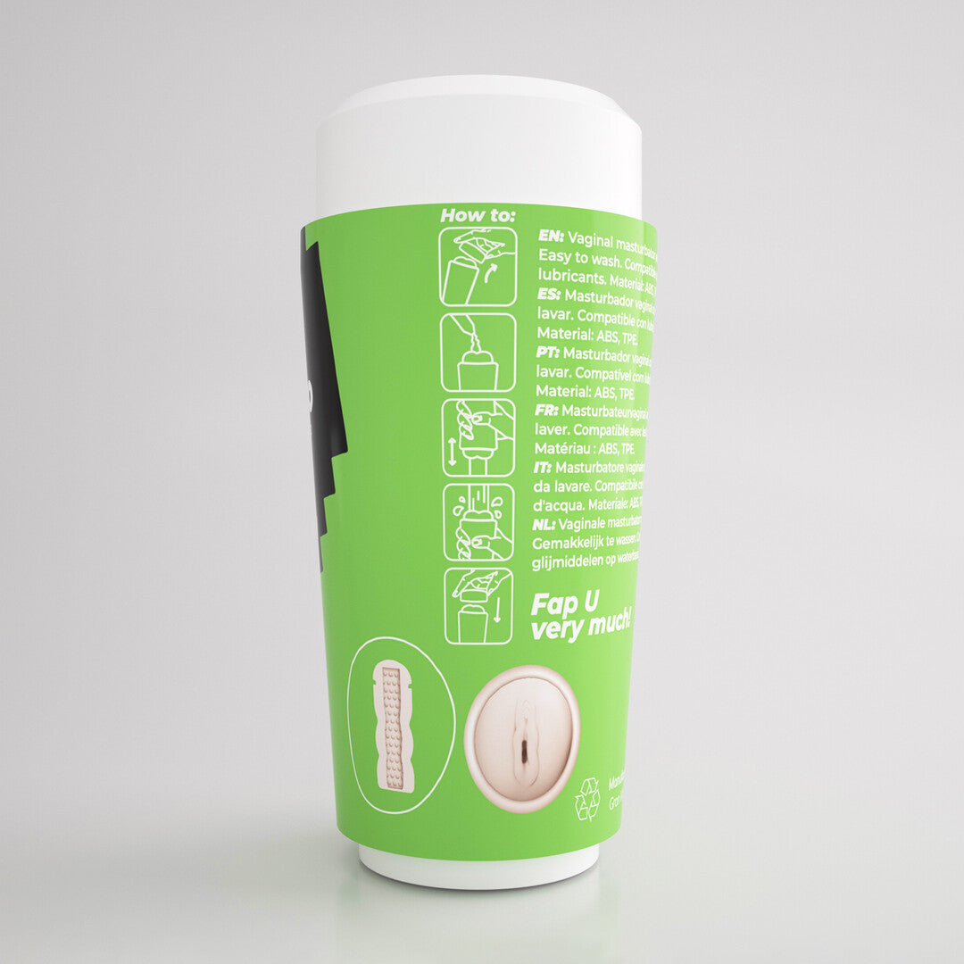 Fappucino Creamy Puss - Vaginale Masturbator Cup - Groen