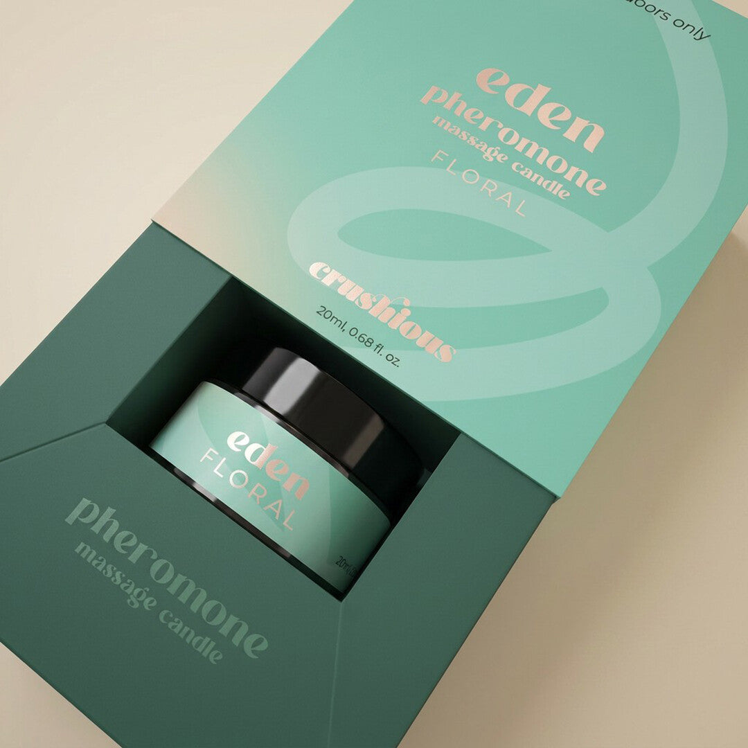 Eden - Massage Candle with Pheromones and Floral Aroma - 0.68 fl oz / 20 ml