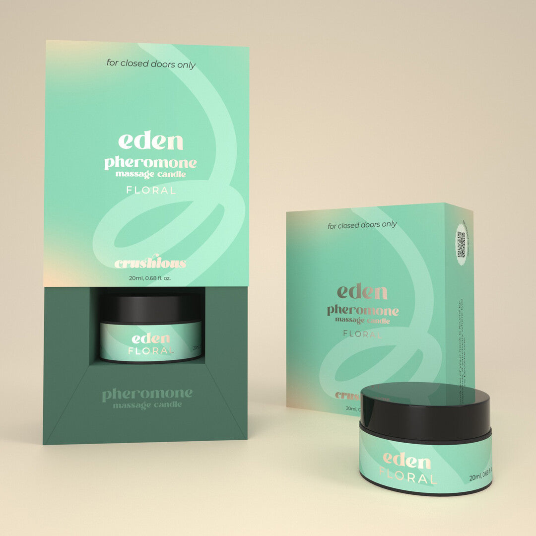 Eden - Massage Candle with Pheromones and Floral Aroma - 0.68 fl oz / 20 ml