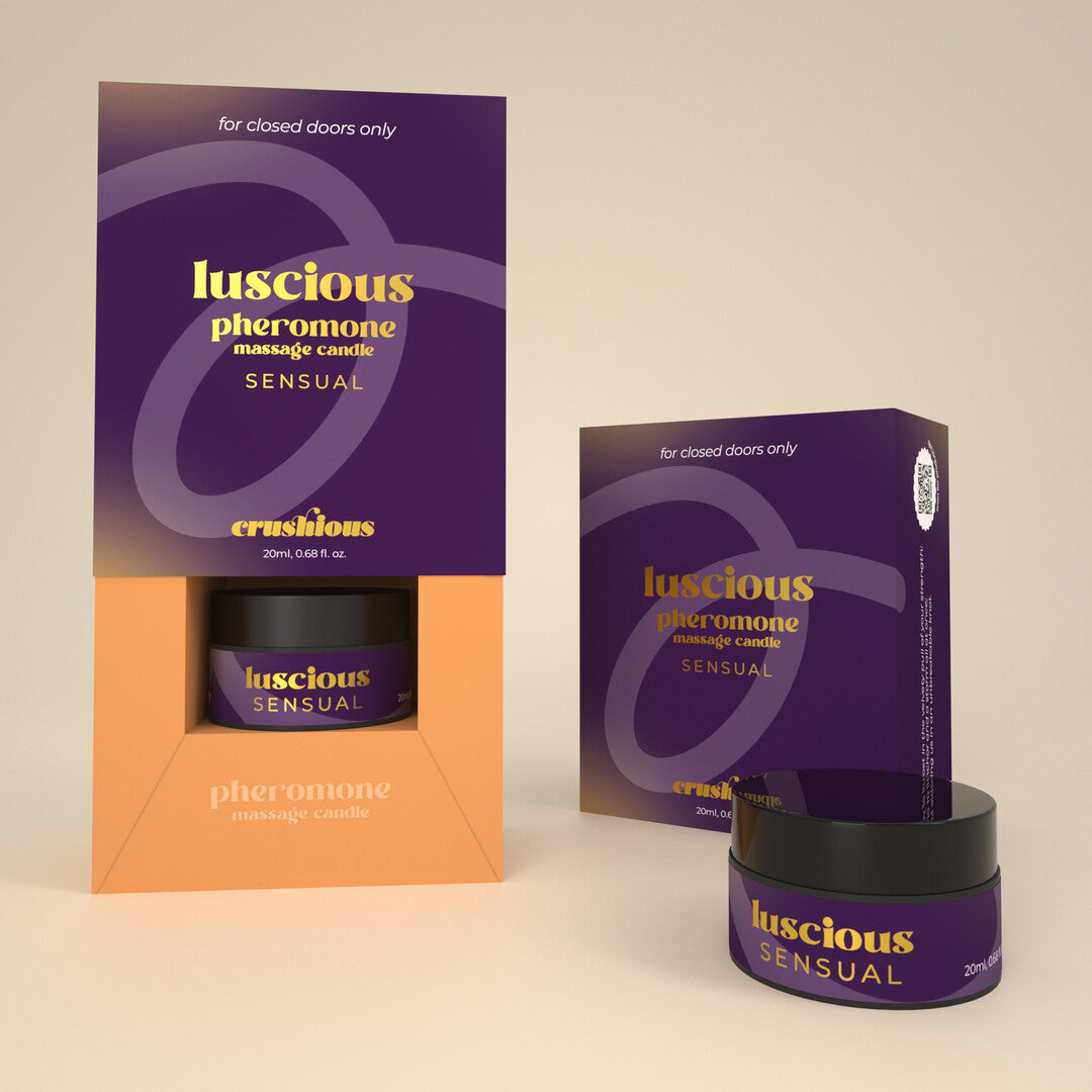 Luscious - Massage Candle with Pheromones and Sensual Aroma - 0.68 fl oz / 20 ml