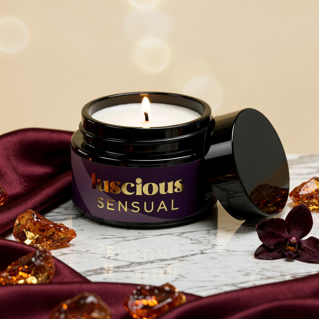 Luscious - Massage Candle with Pheromones and Sensual Aroma - 0.68 fl oz / 20 ml