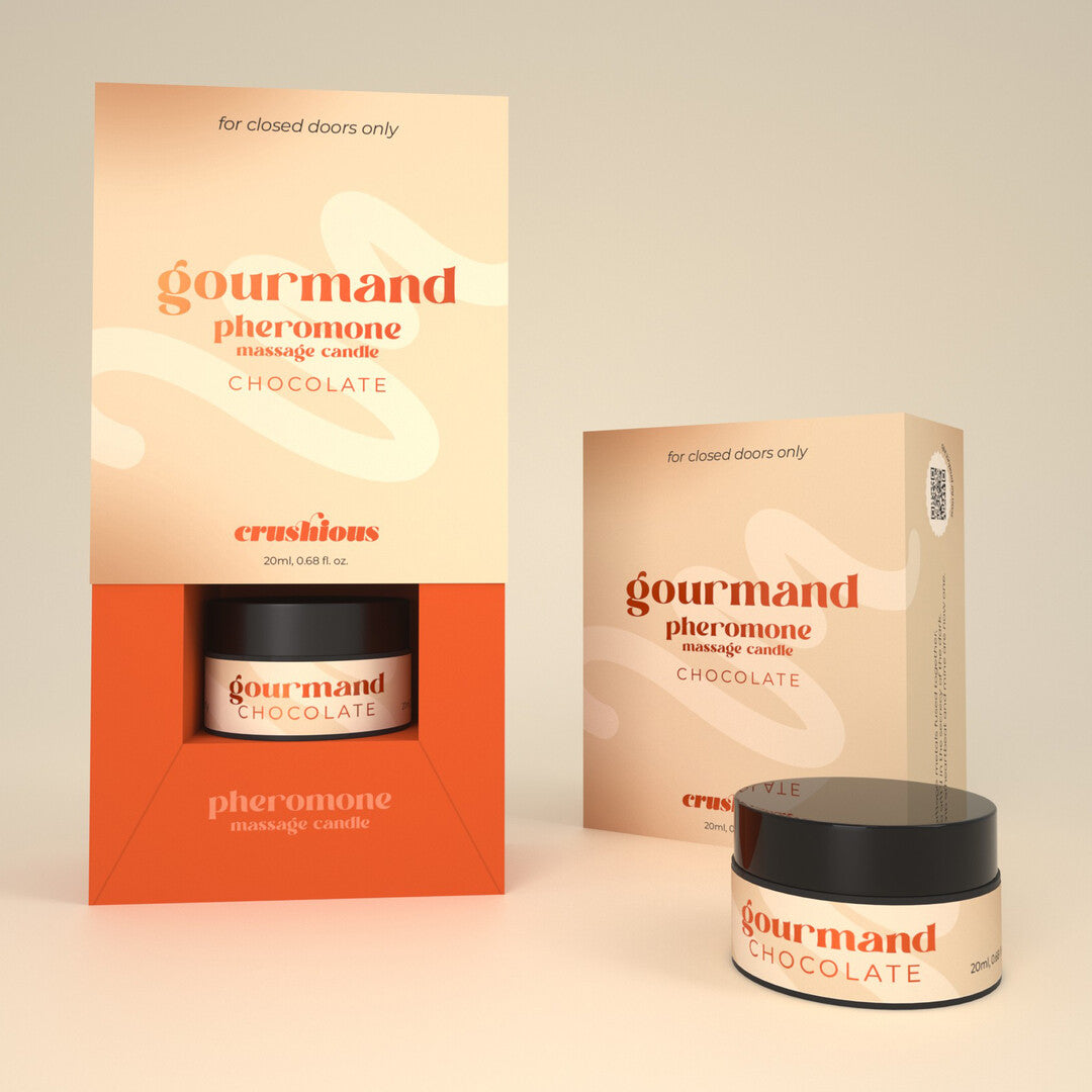 Gourmand - Massage Candle with Pheromones and Chocolate Scent - 0.68 fl oz / 20 ml
