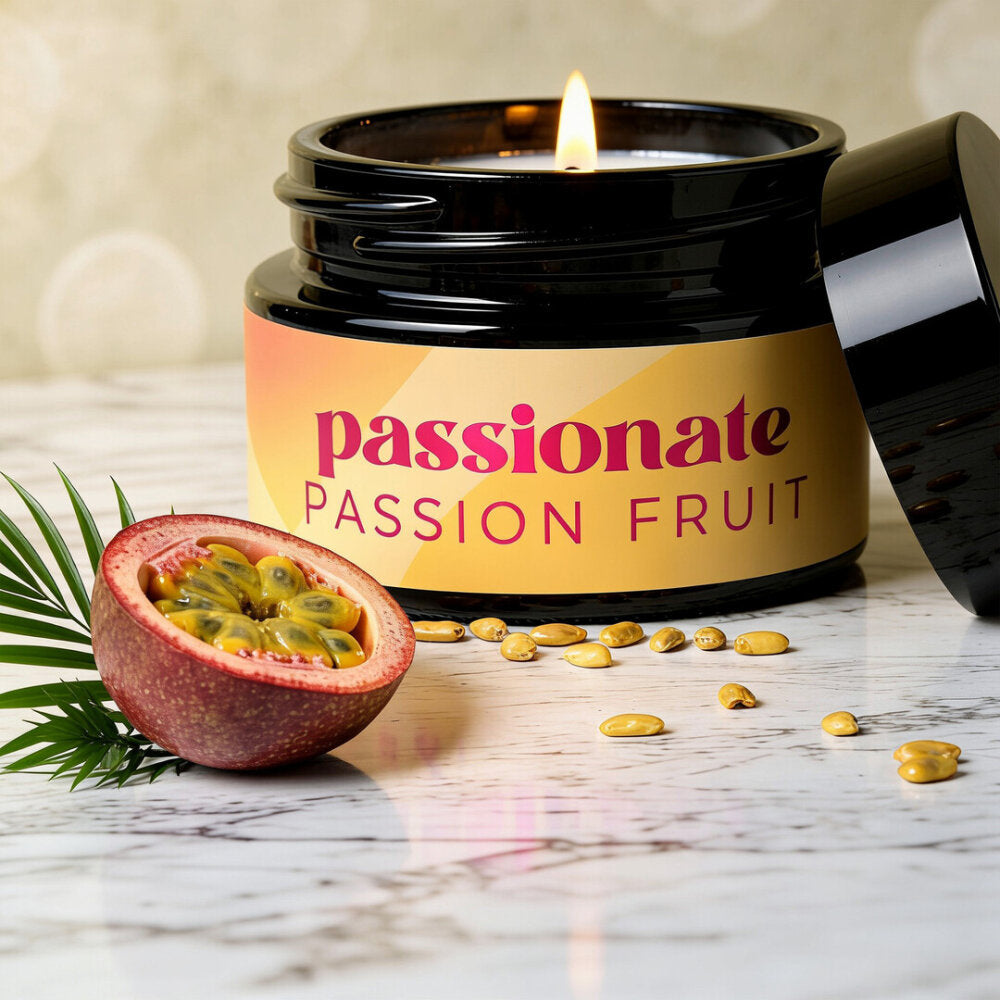 Passionate - Massage Candle with Pheromones and Passion Fruit Scent - 0.68 fl oz / 20 ml