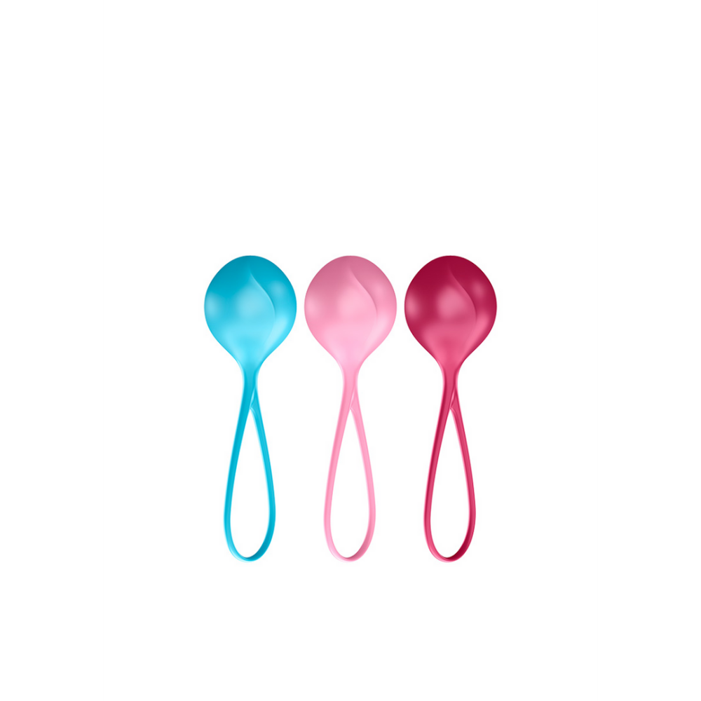 Versterkende Ballen - Kegelballen - 3 Stuks - Turquoise/Rood/Roze