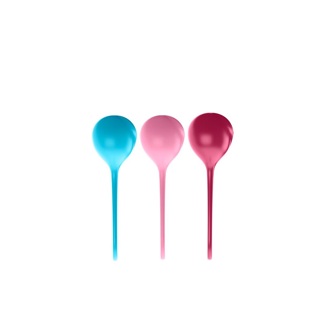 Versterkende Ballen - Kegelballen - 3 Stuks - Turquoise/Rood/Roze