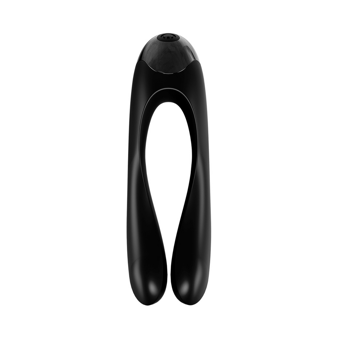 Candy Cane - Vinger Vibrator voor Intieme Zones - Zwart