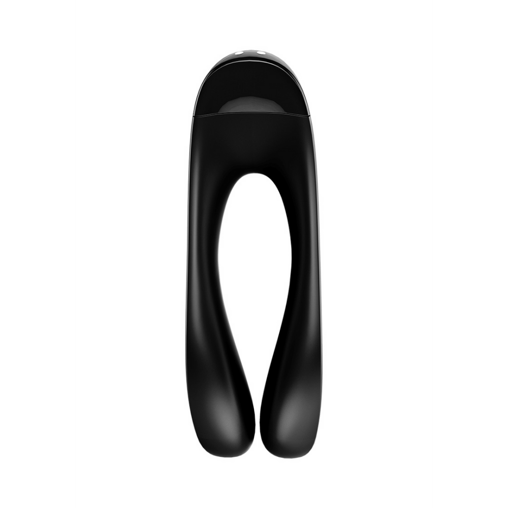 Candy Cane - Vinger Vibrator voor Intieme Zones - Zwart