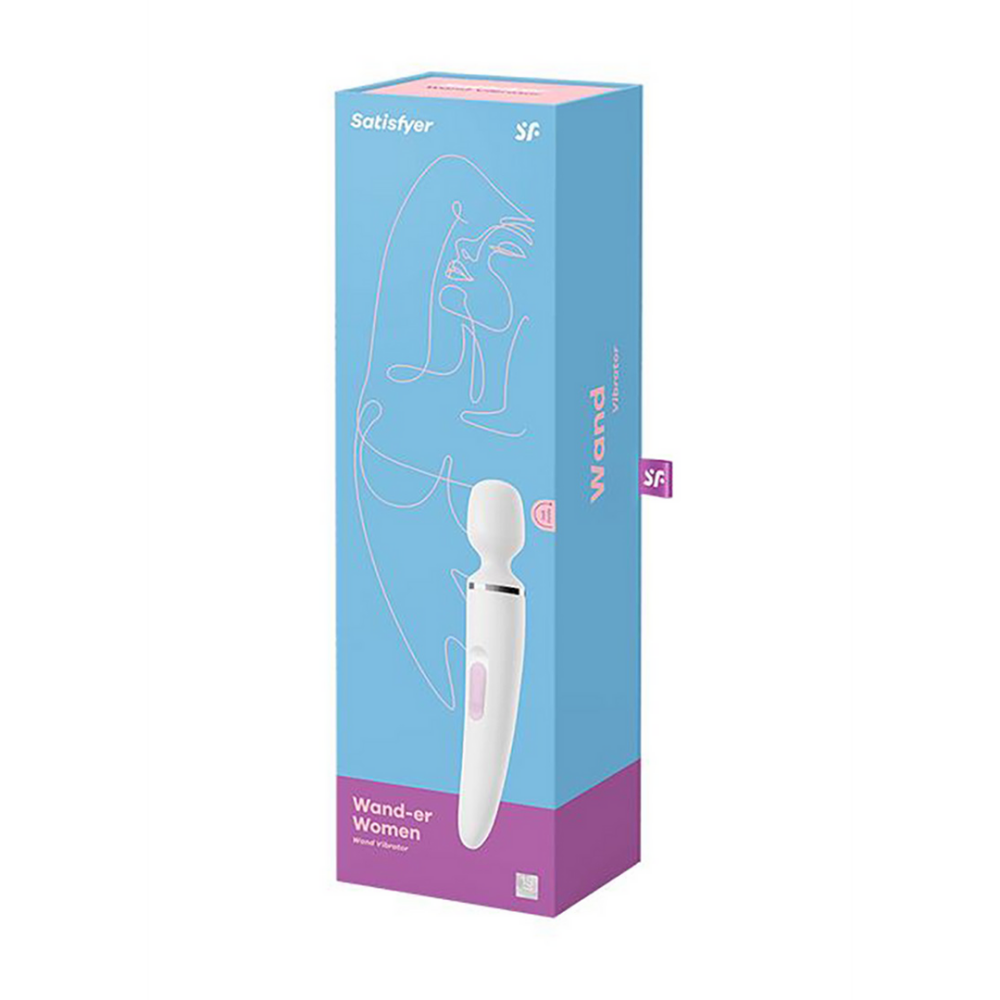 Wand-er Woman - Wand Vibrator - Wit/Chroom