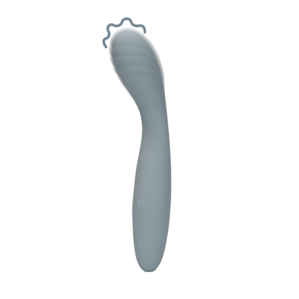 Ultra Soft Silicone G-Spot Vibrator - Basalt Grijs