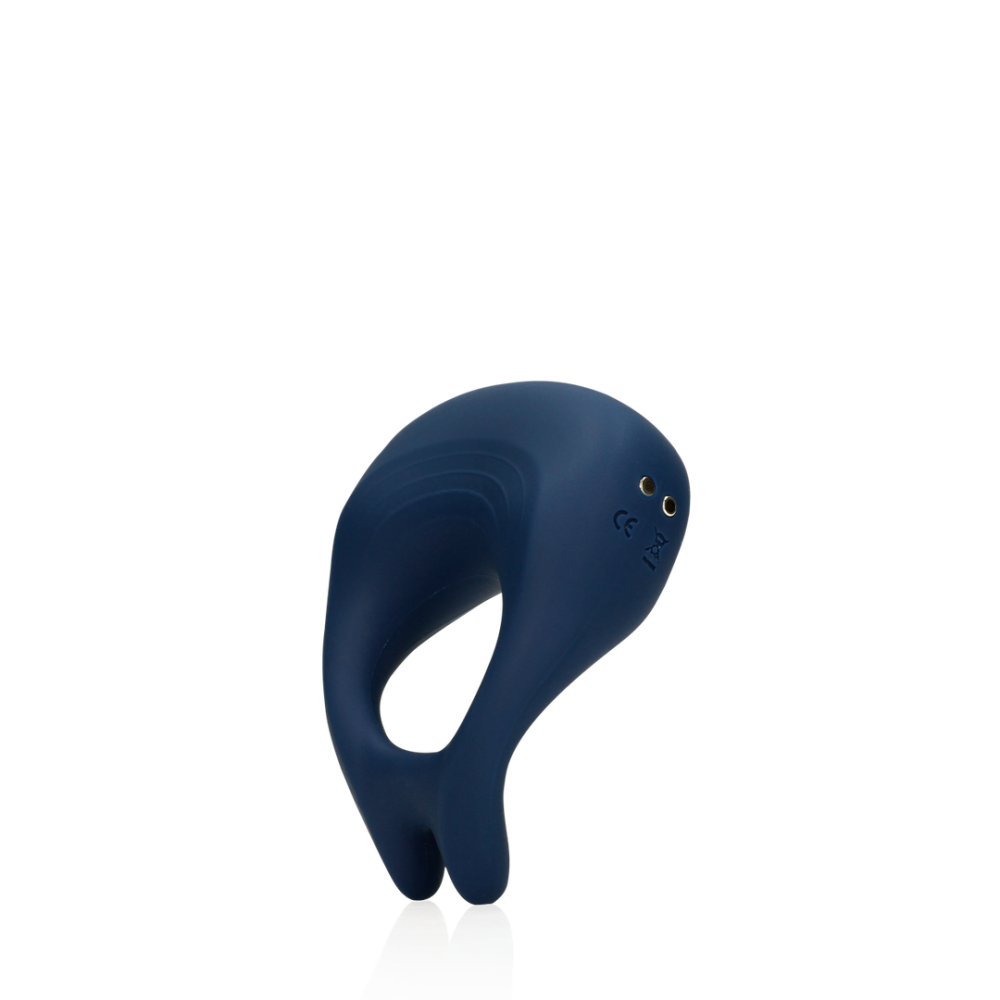 Puntige Vibrerende Cockring - Baltisch Blauw