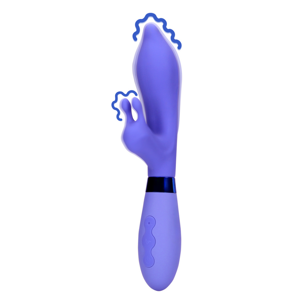 Siliconen Puntige Konijnen Vibrator - Protanopia