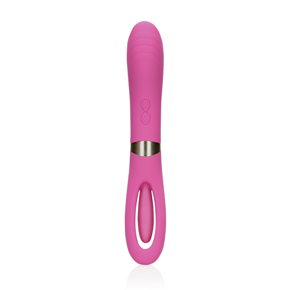 Dubbelzijdige flapper en G-Spot vibrator - Uitbundig Roze